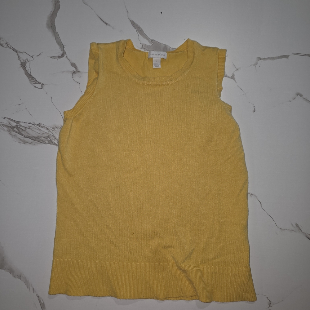 Charter Club Mustard Yellow Tank Top